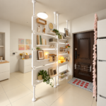 SVEORA Drill-Free Floor-to-Ceiling Aluminum Pegboard Shelving & Storage System - Image 3