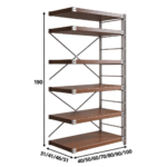 Modular Freestanding Metal & Wood Storage Shelving - Image 4