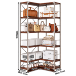 Modular Freestanding Metal & Wood Storage Shelving - Image 10