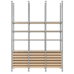 Modular Floor-to-Ceiling Metal Display Shelving System - Image 2
