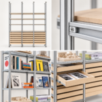 Modular Floor-to-Ceiling Metal Display Shelving System - Image 4