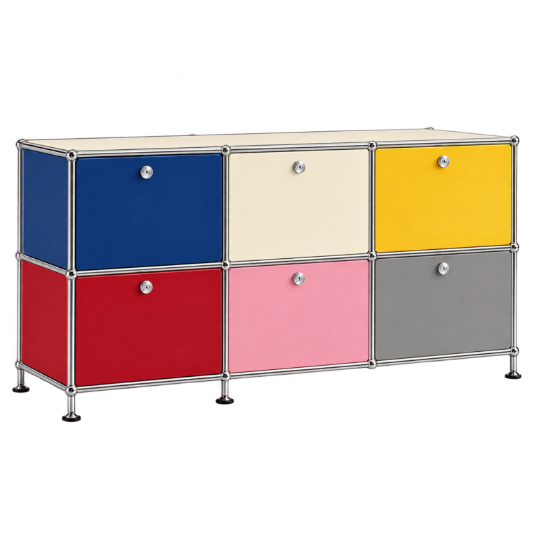 SVEORA color-block modular sideboard storage cabinet