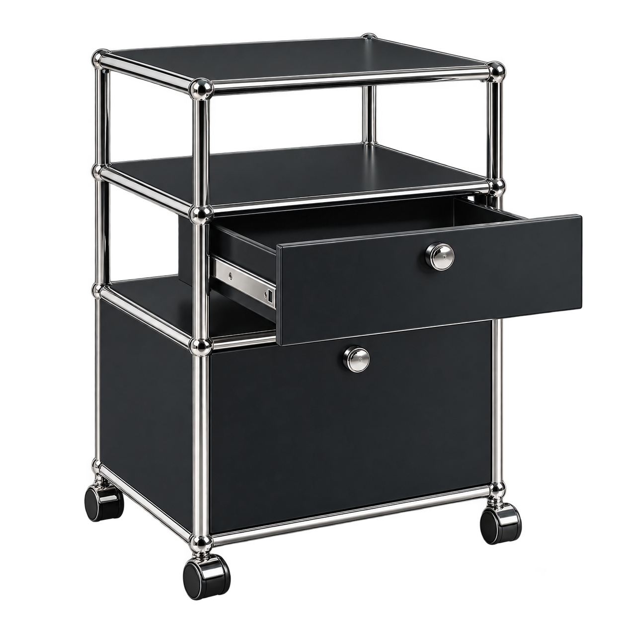 ChatGPT Image 2026年9月17日 19_16_40 (2) SVEORA Tall Modular Bookcase / Display Shelf - Image 1