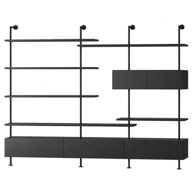 SVEORA modular wall-mounted shelving and storage system
