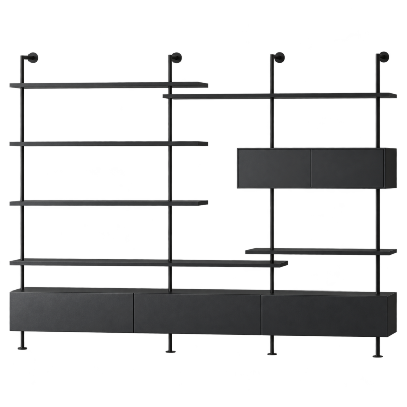 SVEORA modular wall-mounted shelving and storage system