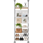 SVEORA drill-free floor-to-ceiling entryway storage system