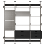 SVEORA Metal Post Modular Media & Storage Wall System - Image 2