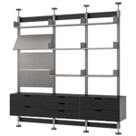 SVEORA modular media and storage wall system