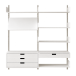 Track-mounted modular floating bookcase - Image 2