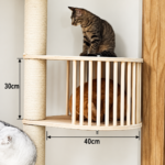 SVEORA Floor-to-Ceiling DIY Cat Tree System with Modular Platforms & Cat Beds - Image 2