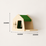 SVEORA Wall-Mounted Solid Wood Cat Climbing Pegboard System | Modular Cat Wall & Cat House - Image 8