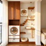 SVEORA Wall-Mounted Solid Wood Cat Climbing Pegboard System | Modular Cat Wall & Cat House - Image 5
