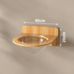 SVEORA Wall-Mounted Solid Wood Cat Climbing Pegboard System | Modular Cat Wall & Cat House - Image 7