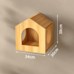 SVEORA Wall-Mounted Solid Wood Cat Climbing Pegboard System | Modular Cat Wall & Cat House - Image 6
