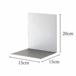SVEORA Wall-Mounted Stainless Steel L-Shelf Track Storage & Display System | Modular Cup Rack - Image 2