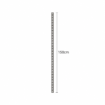 SVEORA Wall-Mounted Stainless Steel L-Shelf Track Storage & Display System | Modular Cup Rack - Image 3