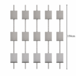 SVEORA Wall-Mounted Stainless Steel L-Shelf Track Storage & Display System | Modular Cup Rack - Image 4