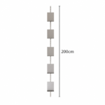 SVEORA Wall-Mounted Stainless Steel L-Shelf Track Storage & Display System | Modular Cup Rack - Image 5