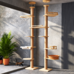 SVEORA Floor-to-Ceiling Cat Tree & Tension Pole Climbing Tower - Image 2