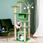 SVEORA Large Sisal Rope Cat Tree Tower with Scratching Posts & Cat Beds - Image 2