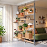 SVEORA Floor-to-Ceiling Modular Aluminum Shelving & Pegboard Storage Wall - Image 2