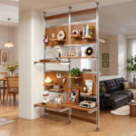 SVEORA Floor-to-Ceiling Modular Aluminum Shelving & Pegboard Storage Wall - Image 3