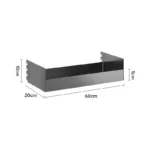 SVEORA Wall-Mounted Stainless Steel Track Shelving & Pegboard Display System | Adjustable Storage Rack - Image 12