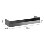 SVEORA Wall-Mounted Stainless Steel Track Shelving & Pegboard Display System | Adjustable Storage Rack - Image 13