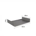 SVEORA Wall-Mounted Stainless Steel Track Shelving & Pegboard Display System | Adjustable Storage Rack - Image 14