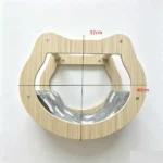 SVEORA DIY Wall-Mounted Solid Wood Cat Tree & Cat House with Space Capsule - Image 9