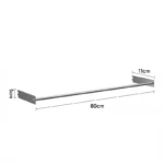 SVEORA Wall-Mounted Stainless Steel Track Shelving & Pegboard Display System | Adjustable Storage Rack - Image 6