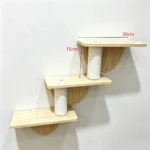 SVEORA DIY Wall-Mounted Solid Wood Cat Tree & Cat House with Space Capsule - Image 8