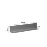 SVEORA Wall-Mounted Stainless Steel Track Shelving & Pegboard Display System | Adjustable Storage Rack - Image 7