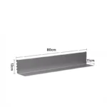 SVEORA Wall-Mounted Stainless Steel Track Shelving & Pegboard Display System | Adjustable Storage Rack - Image 8