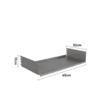 SVEORA Wall-Mounted Stainless Steel Track Shelving & Pegboard Display System | Adjustable Storage Rack - Image 10