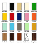 USM modular furniture color chart
