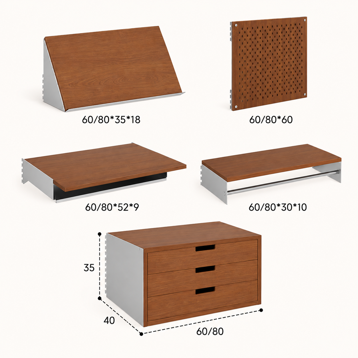 SVEORA Floor-to-Ceiling Modular Shelving & Storage System | No-Drill Aluminum Frame - Image 7