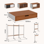 SVEORA Floor-to-Ceiling Modular Shelving & Storage System | No-Drill Aluminum Frame - Image 6