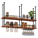SVEORA Custom Aluminum Alloy Ceiling-Hung Multi-Tier Bar & Display Shelving System - Image 2