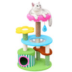 SVEORA Wall-Mounted Solid Wood Cat Climbing Pegboard & Cat Tree System - Image 5
