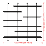 SVEORA Luxury Open Display Shelving with Optional Lighting - Image 2