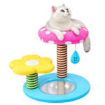 SVEORA Wall-Mounted Solid Wood Cat Climbing Pegboard & Cat Tree System - Image 3