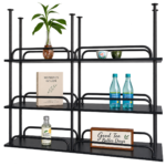 SVEORA Custom Aluminum Alloy Ceiling-Hung Multi-Tier Bar & Display Shelving System - Image 3
