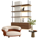 SVEORA Modular Metal & Wood Shelving System | Adjustable Floor-to-Ceiling Storage Rack - Image 6