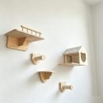 SVEORA DIY Wall-Mounted Solid Wood Cat Tree & Cat House with Space Capsule - Image 4