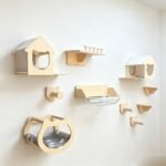 SVEORA DIY Wall-Mounted Solid Wood Cat Tree & Cat House with Space Capsule - Image 3